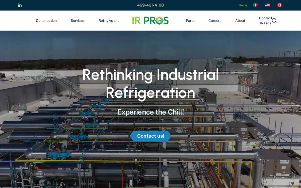 Irpros website preview