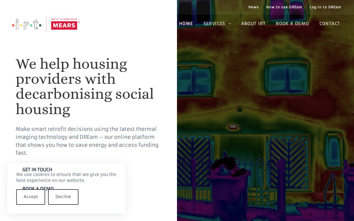 IRT Surveys website preview