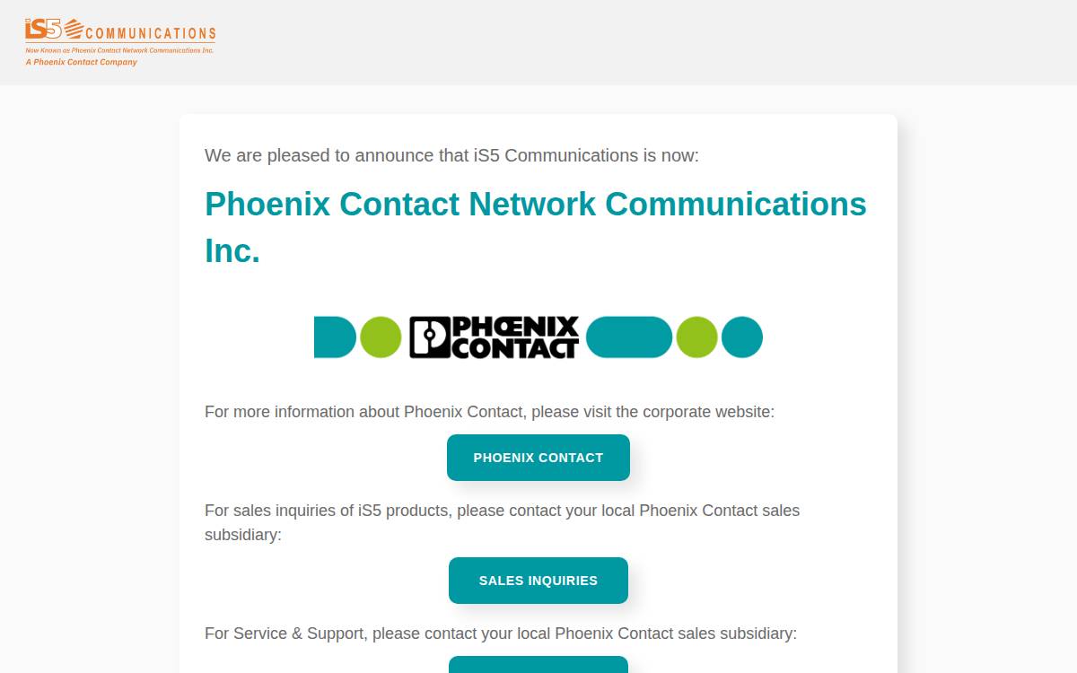 Is5Com website preview