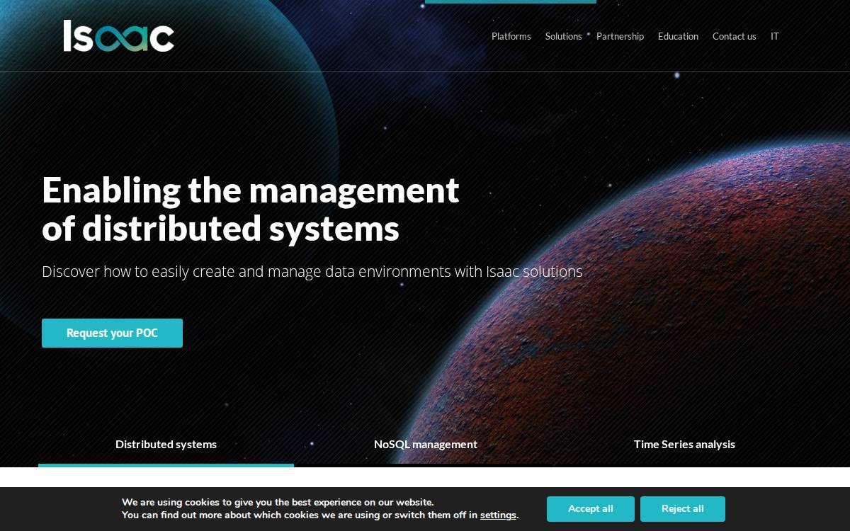 Isaacbigdata website preview