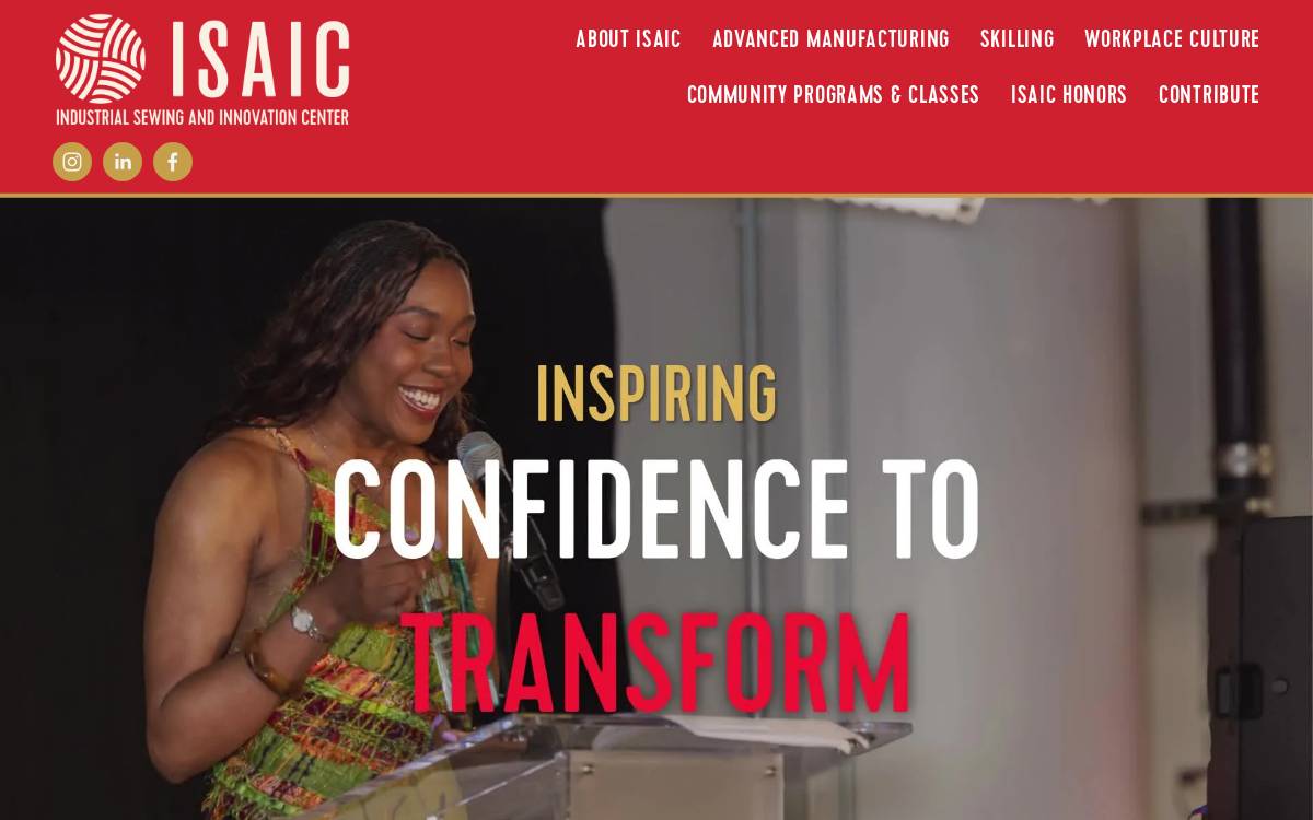 ISAIC website preview