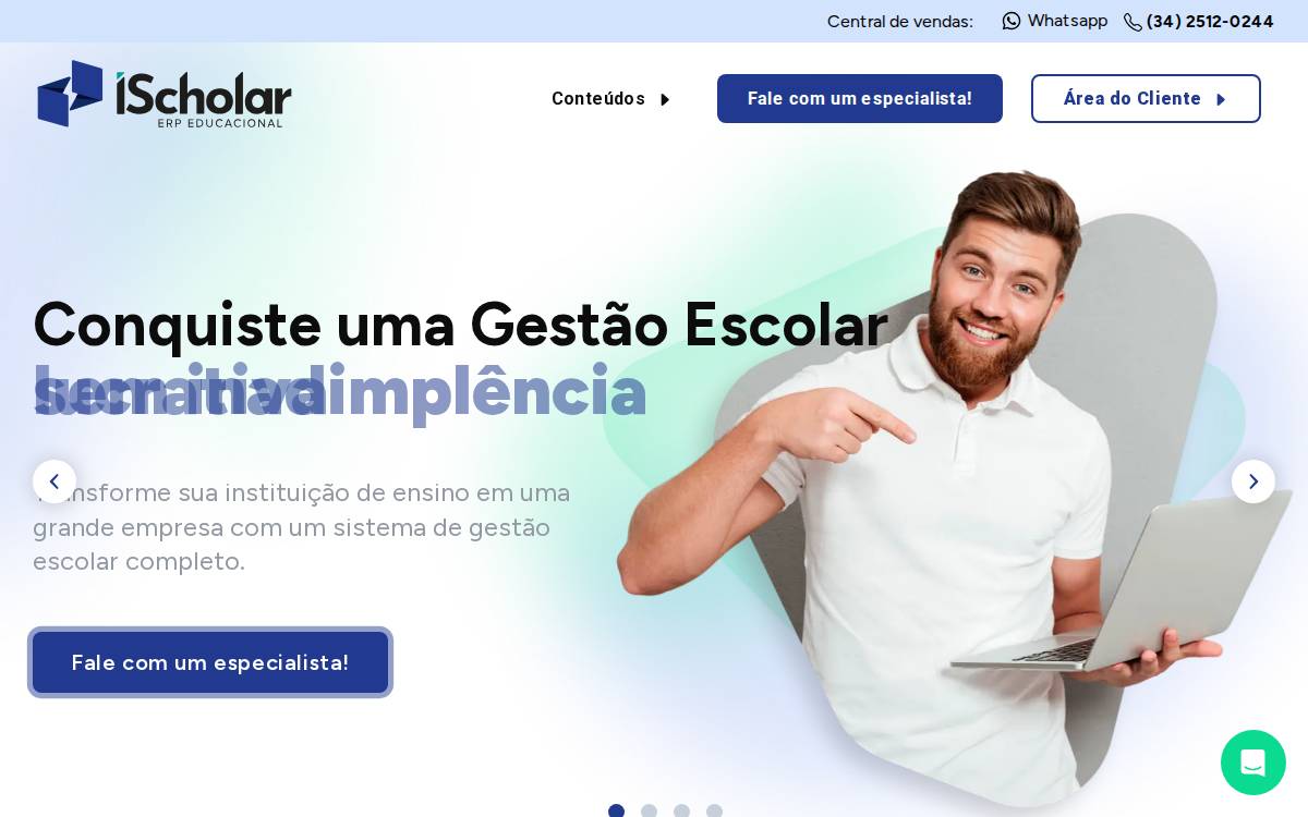 Ischolar website preview