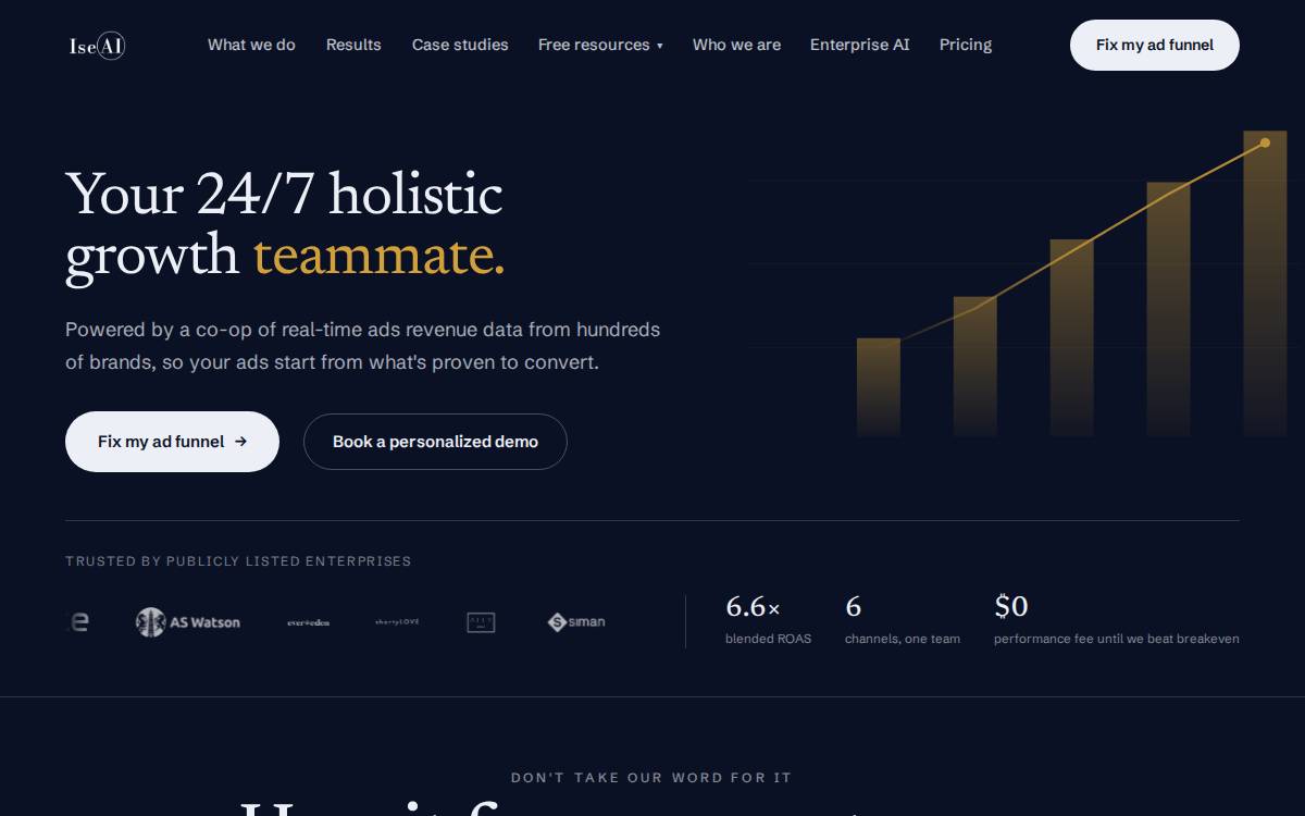 Ise website preview