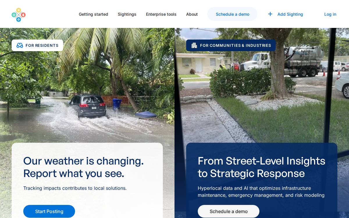 ISeeChange website preview