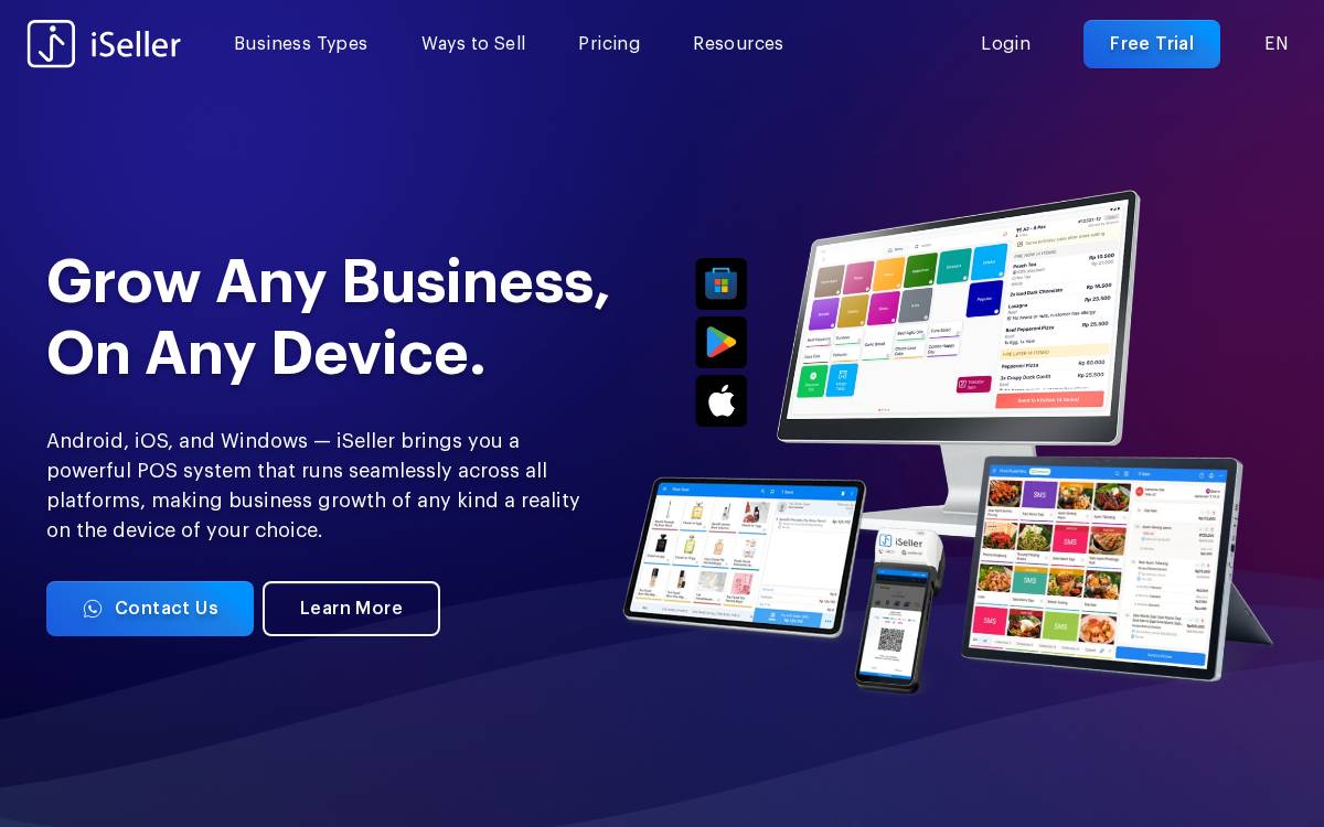 iSeller website preview