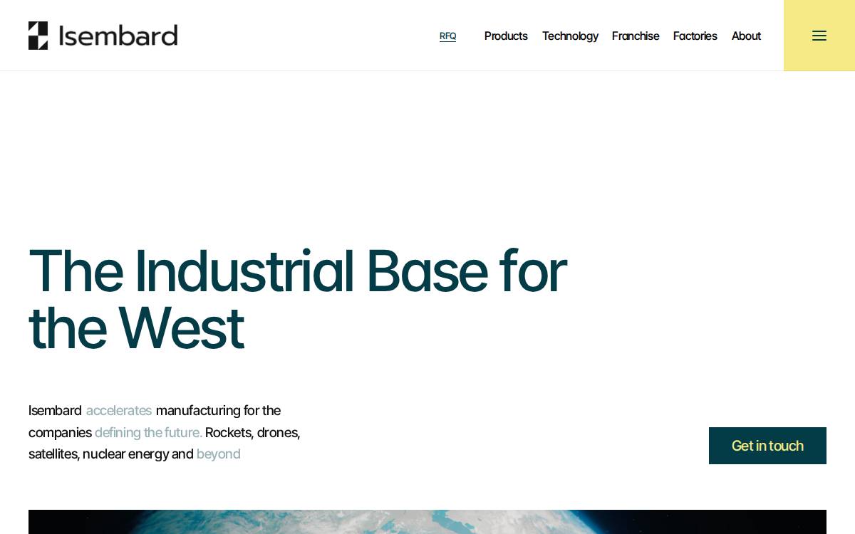 Isembard website preview