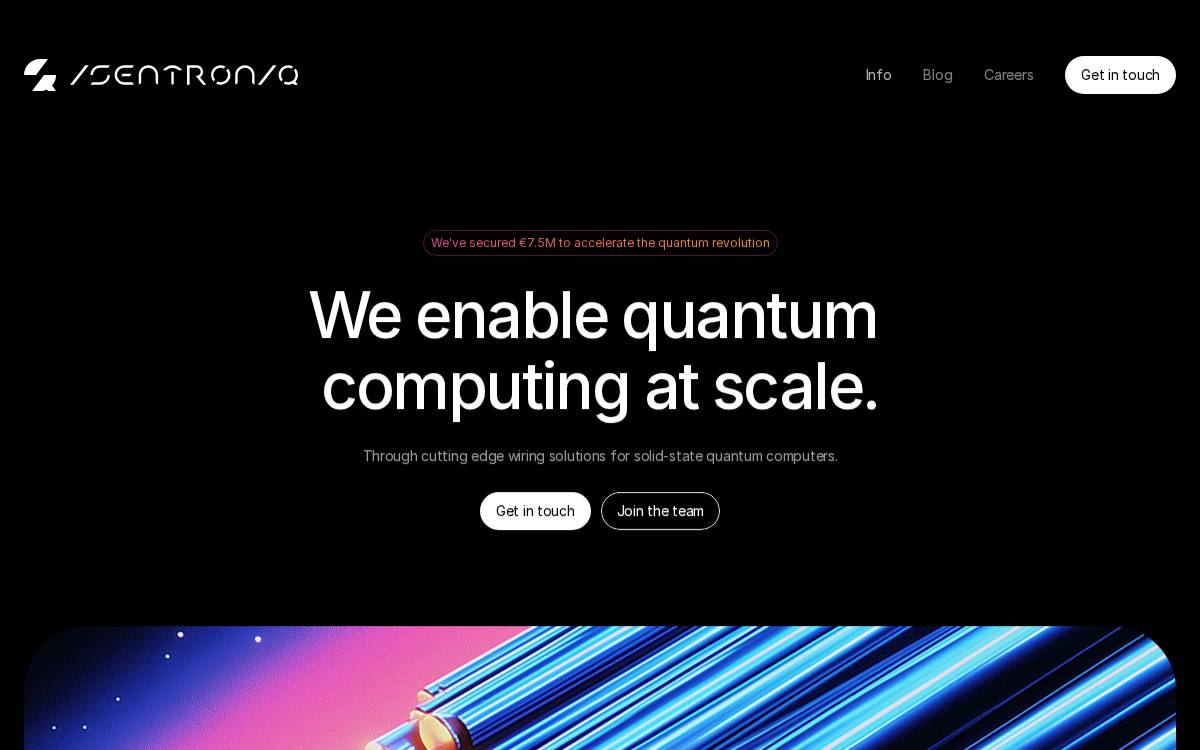 Isentroniq website preview