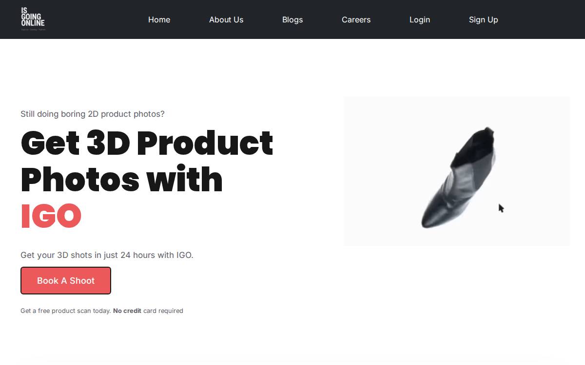 Isgoing website preview