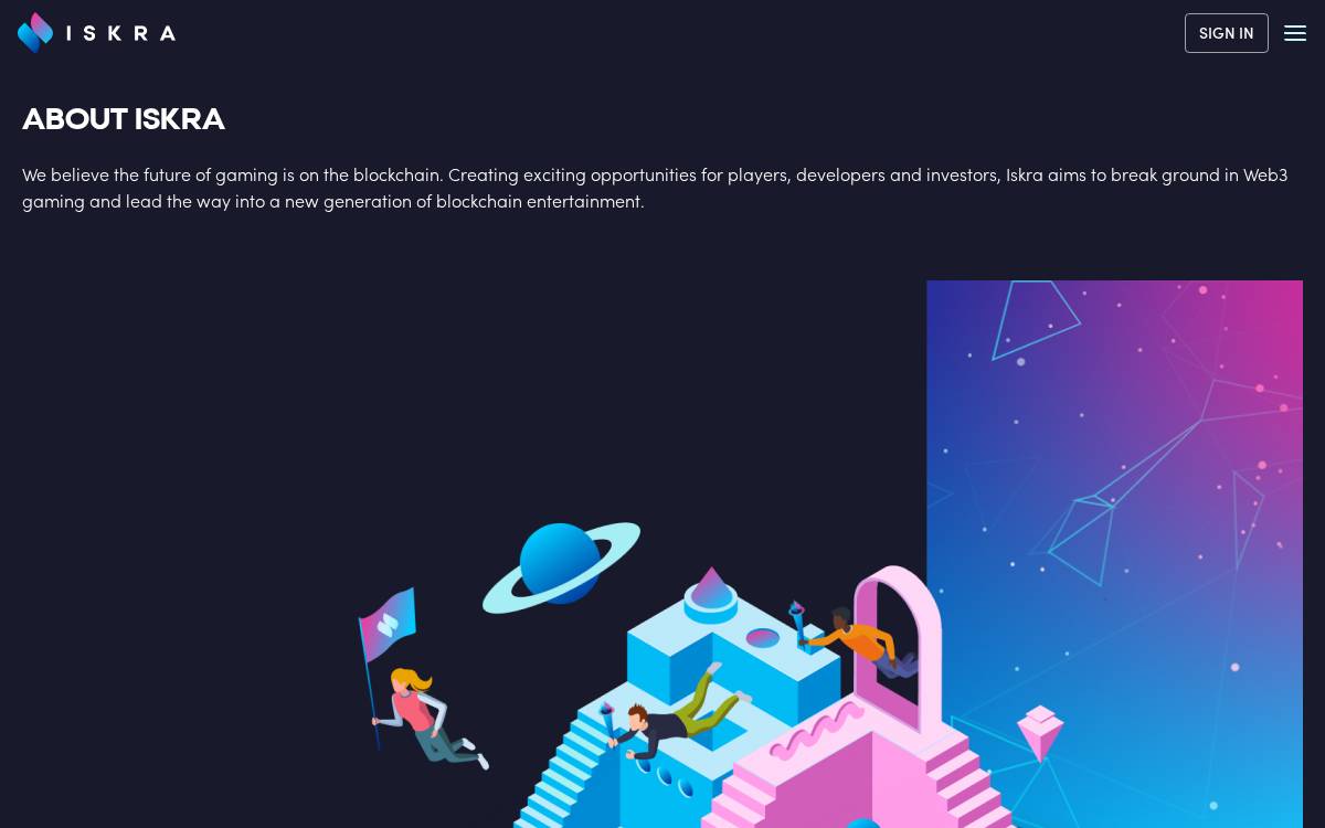 Iskra website preview