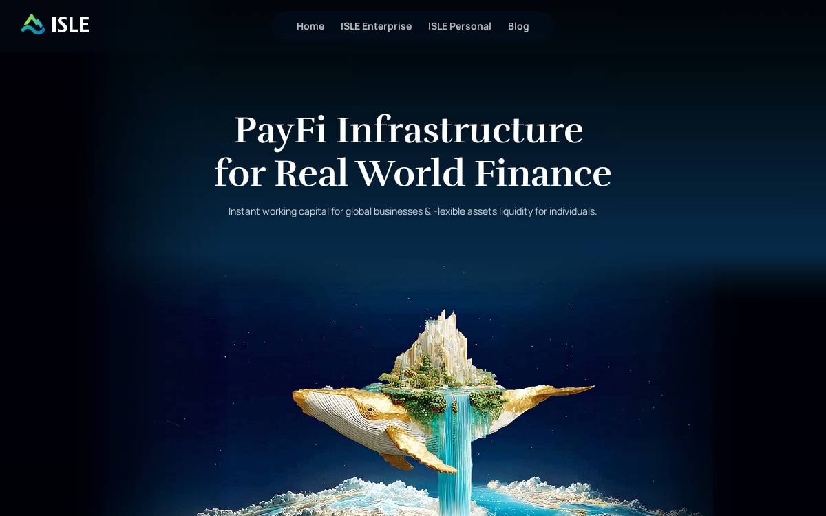 ISLE Finance website preview