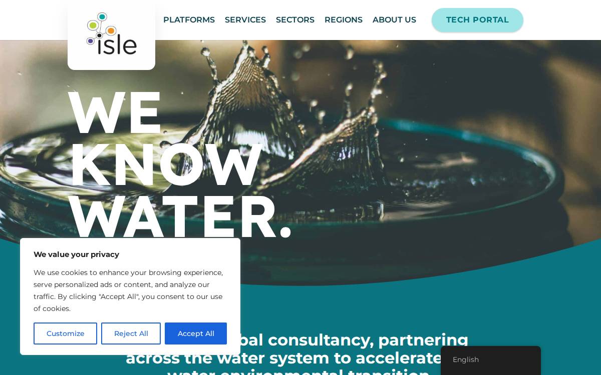 Isle Utilities website preview