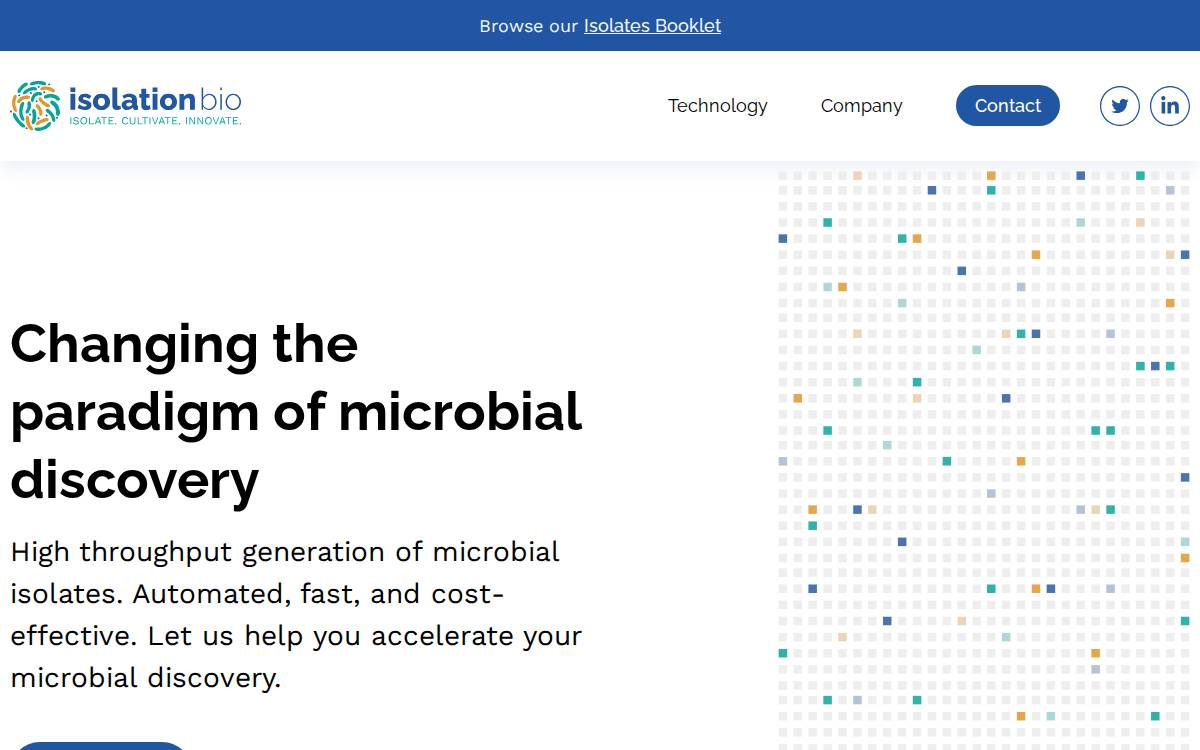 Isolationbio website preview