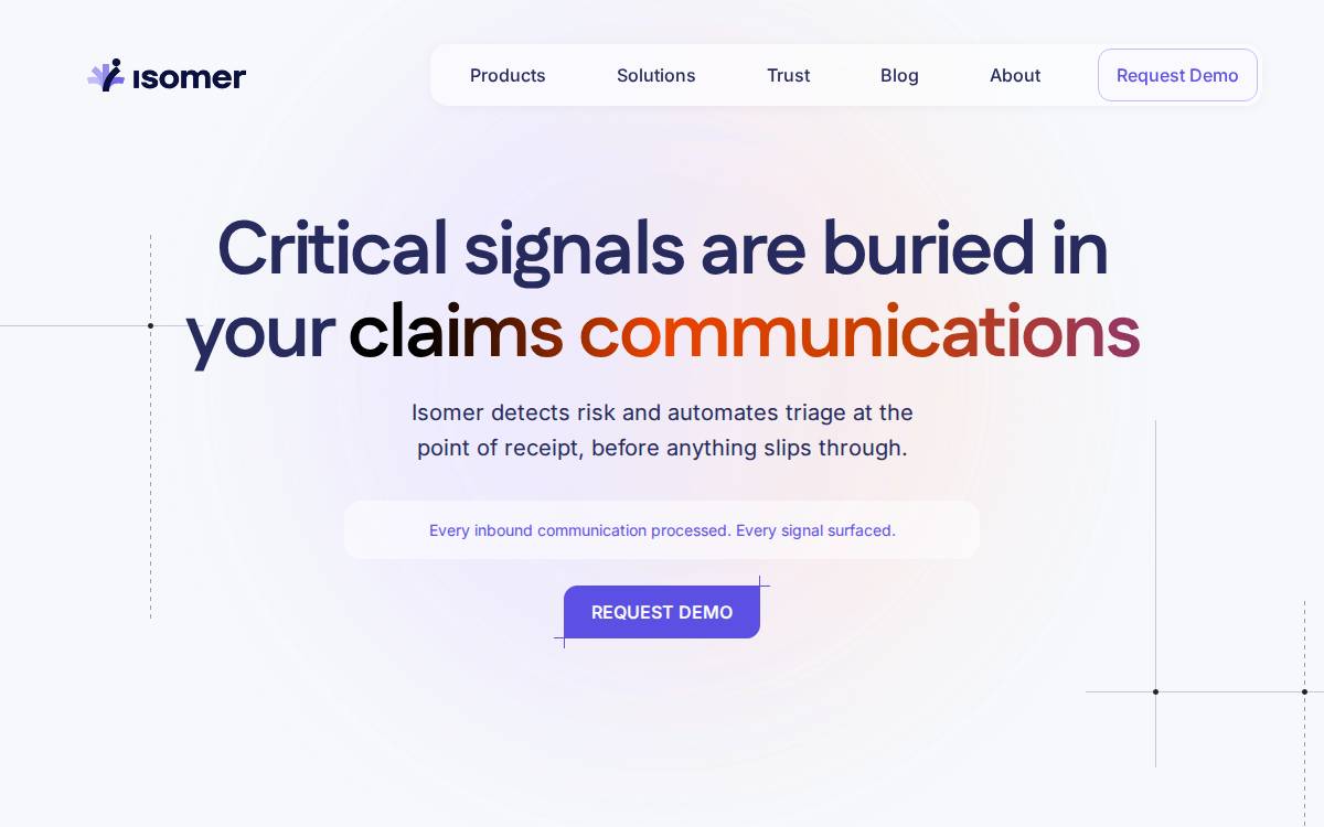 Isomer website preview
