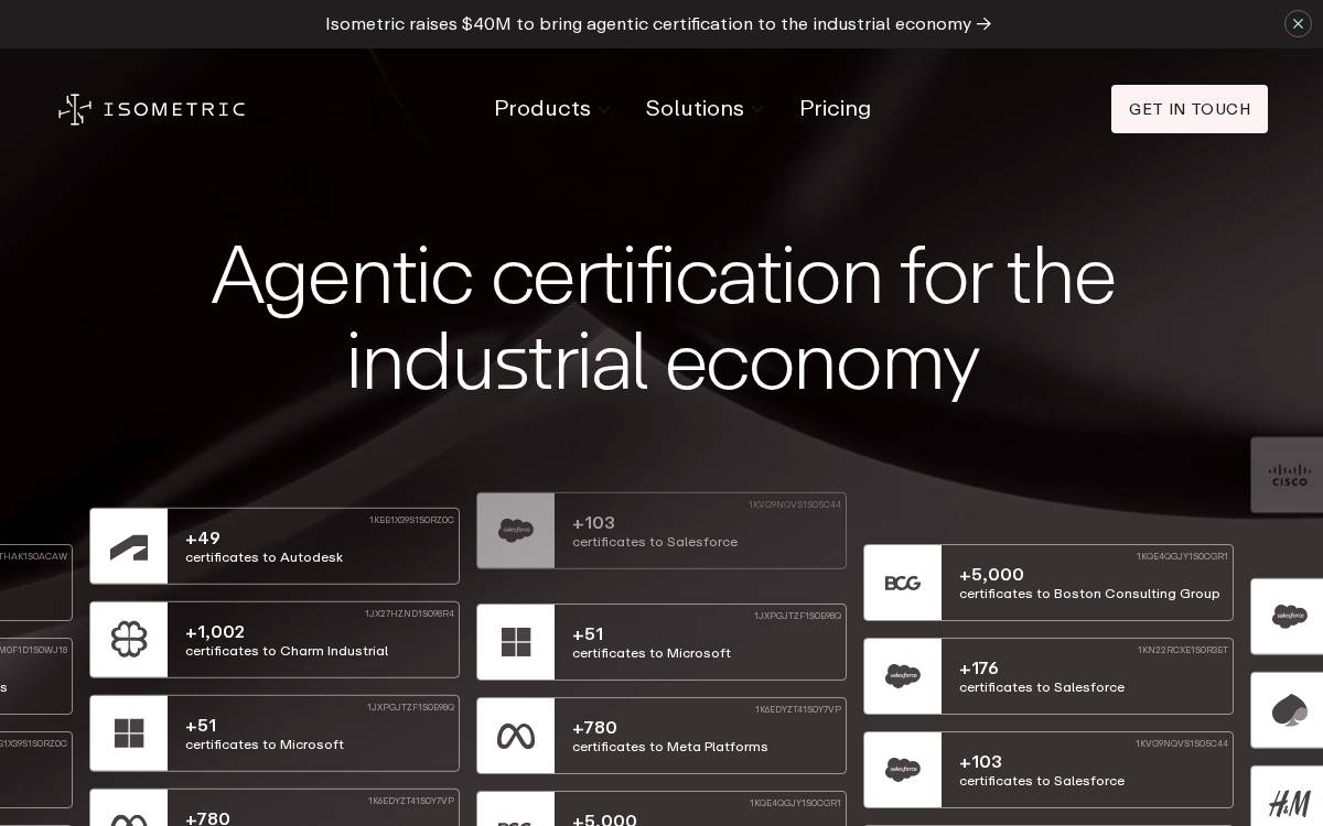 Isometric website preview