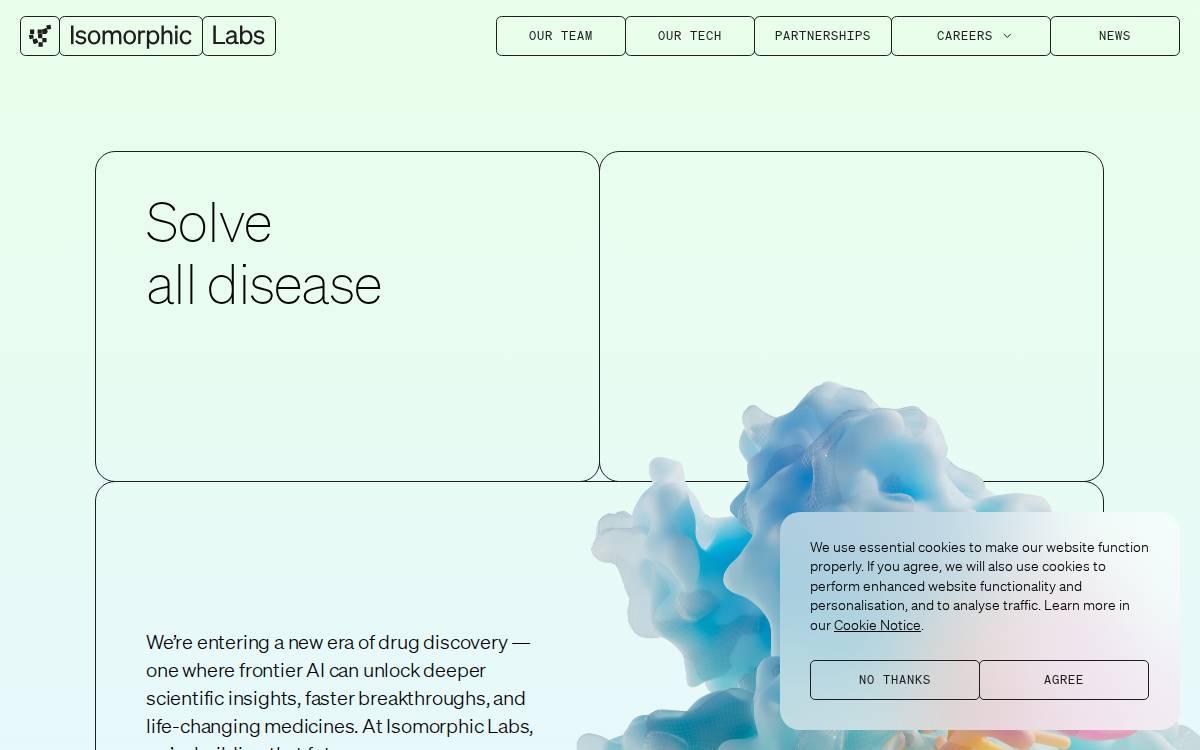 Isomorphic Labs website preview
