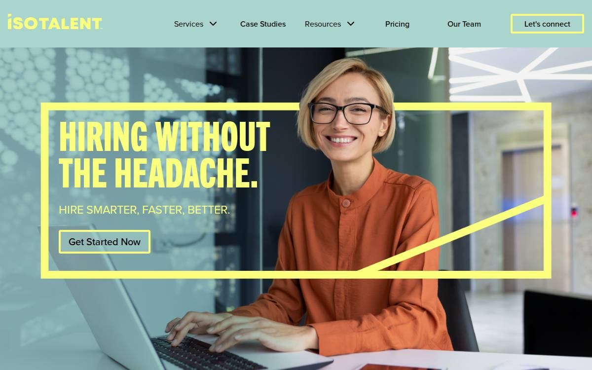 IsoTalent website preview
