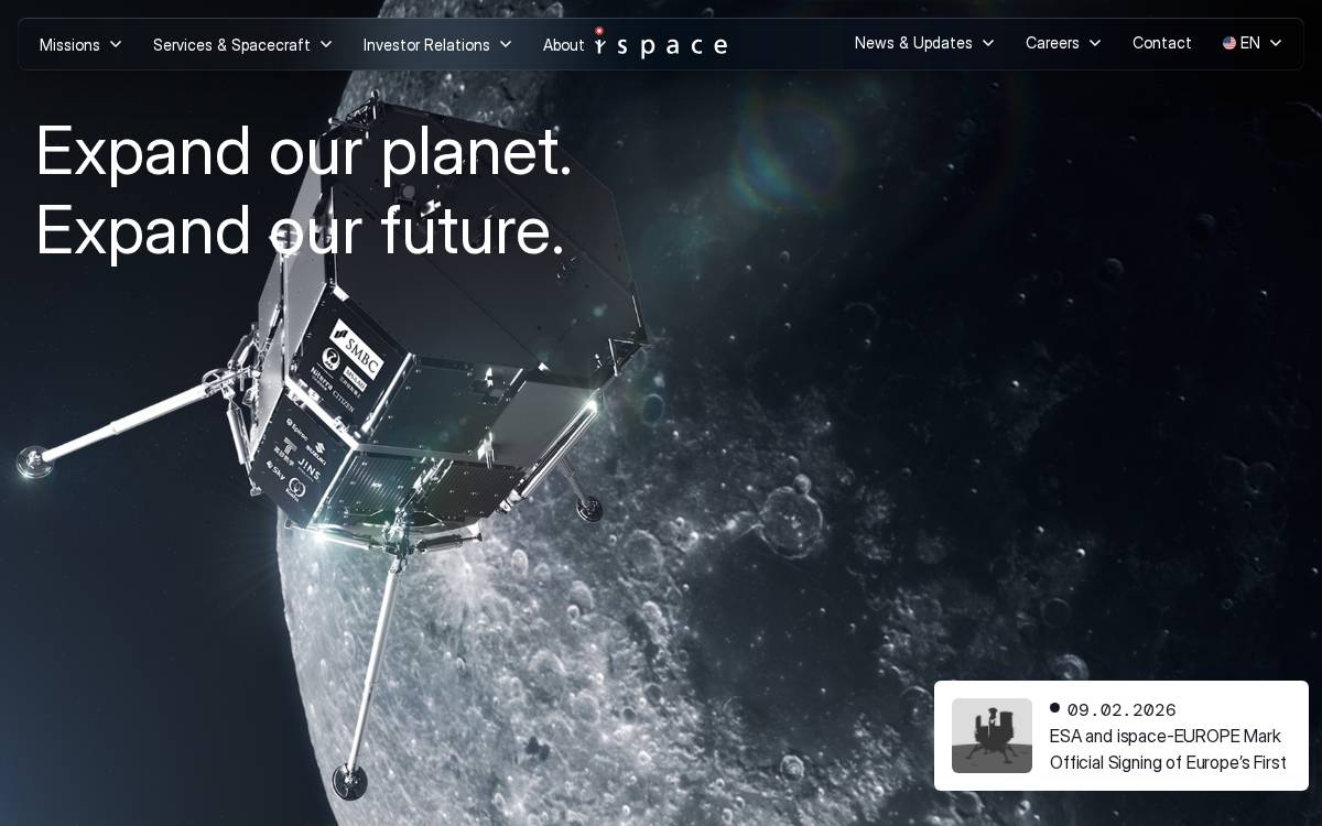 Ispace Inc website preview
