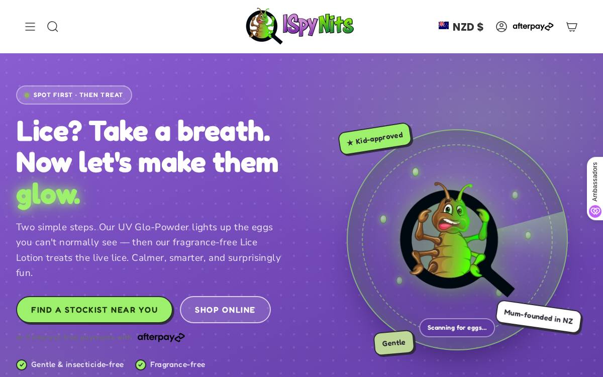 iSpyNits website preview