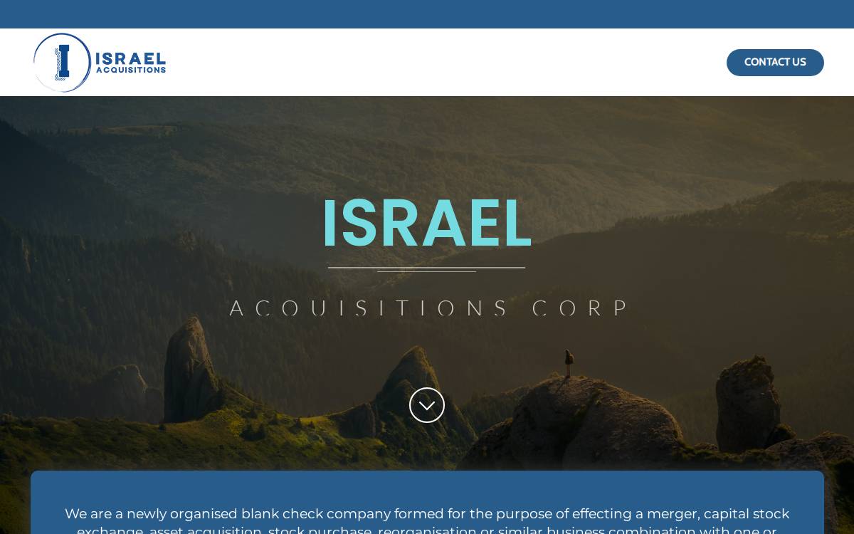 ISRAEL Acquisitions Corp website preview