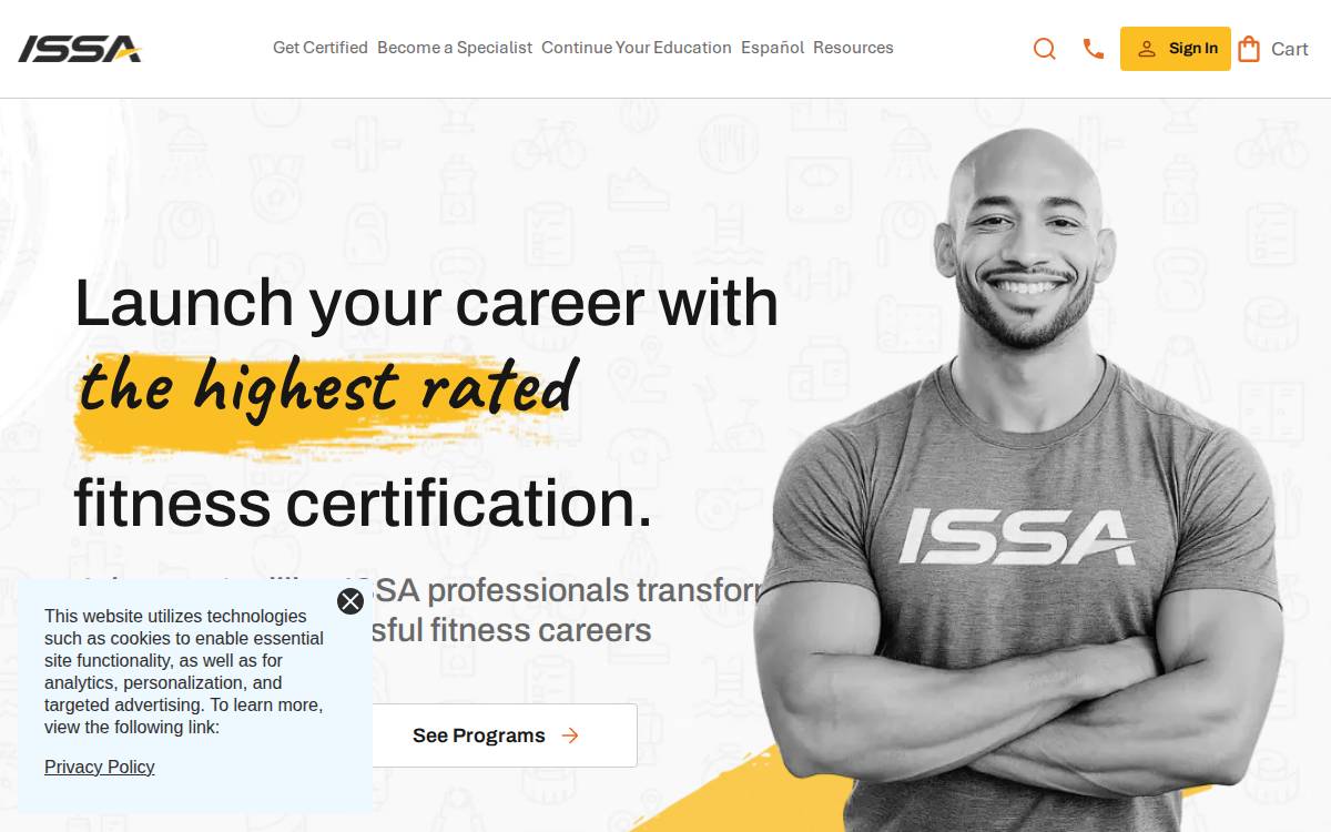 Issaonline website preview
