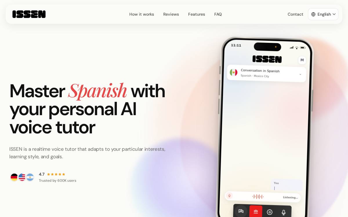 ISSEN website preview