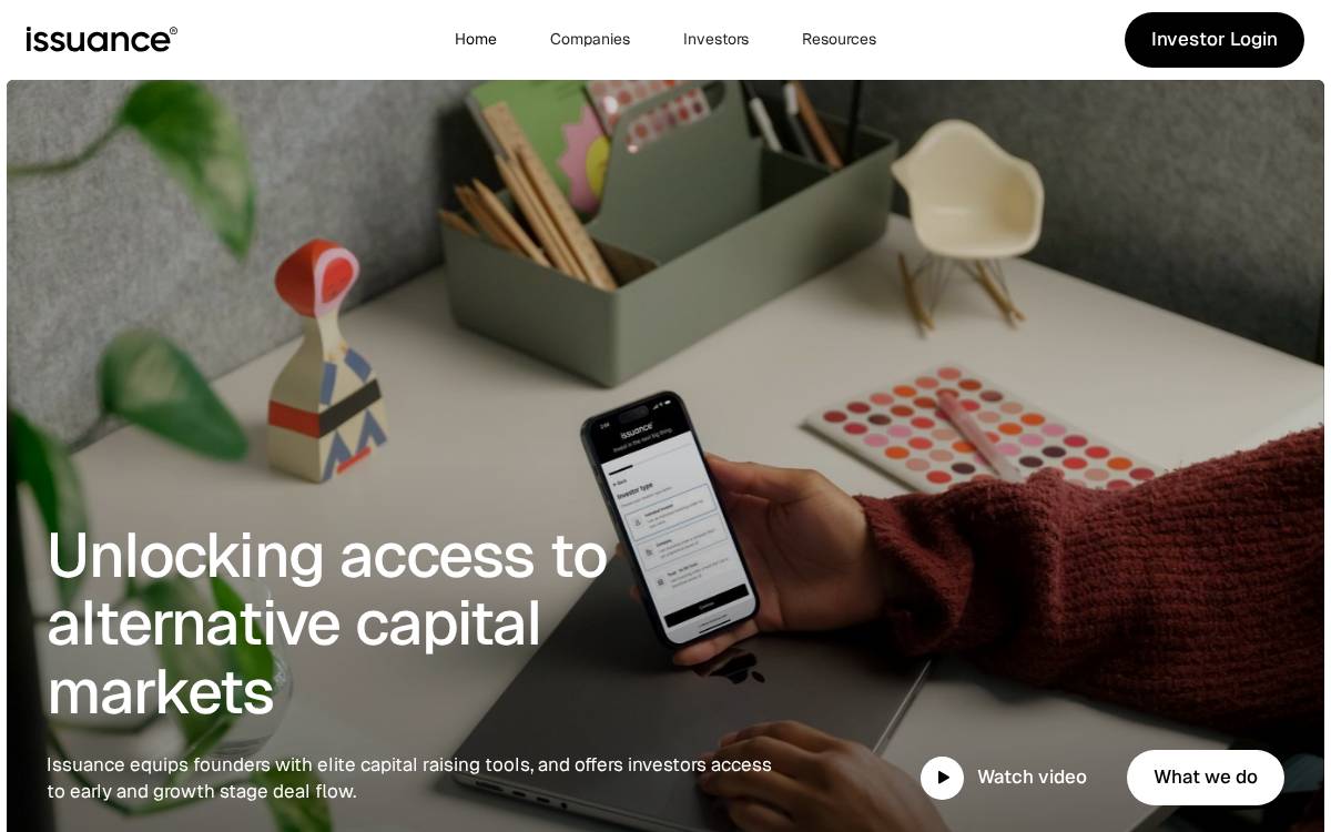 Issuance website preview