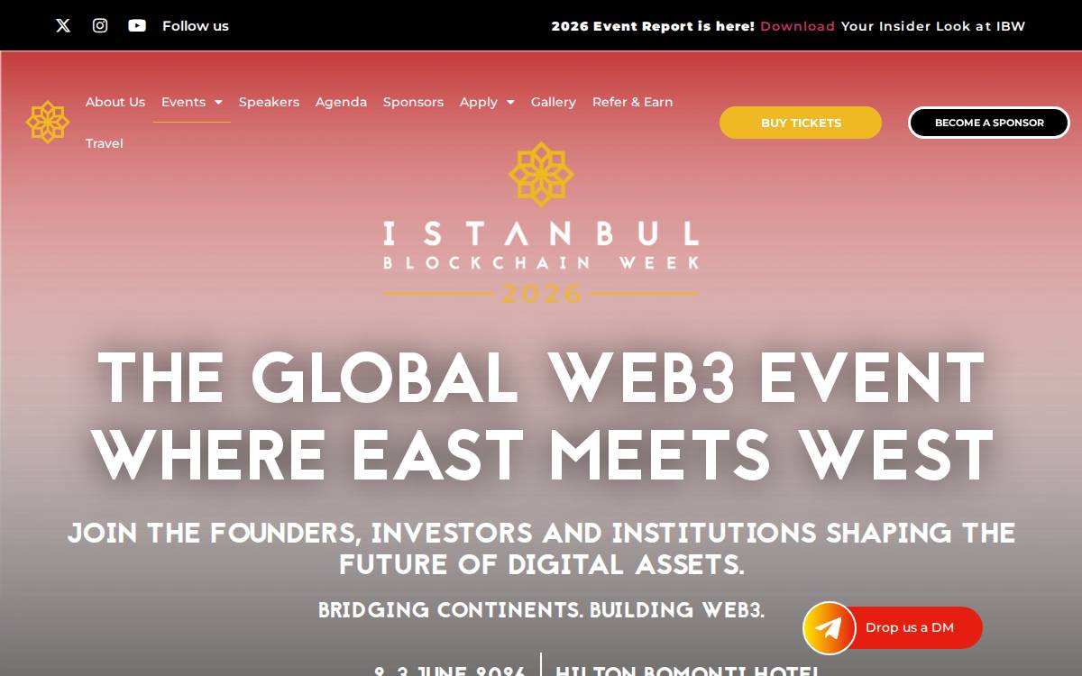 Istanbulblockchainweek website preview