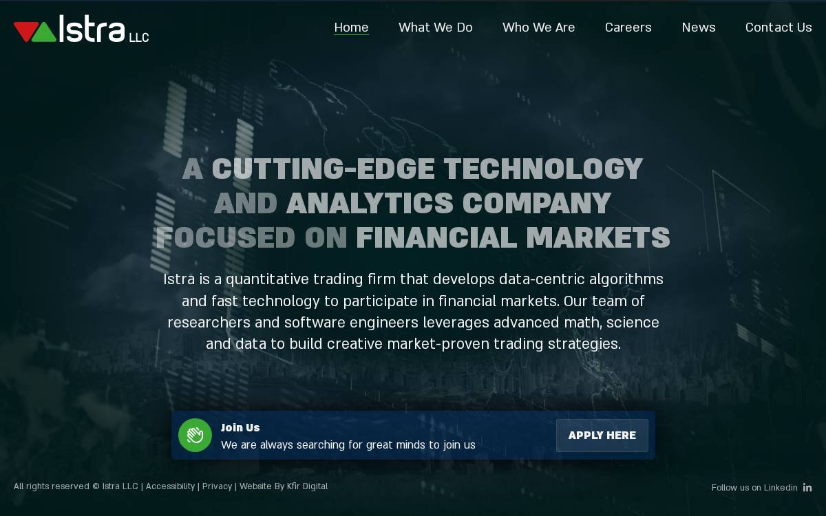 Istra Research website preview