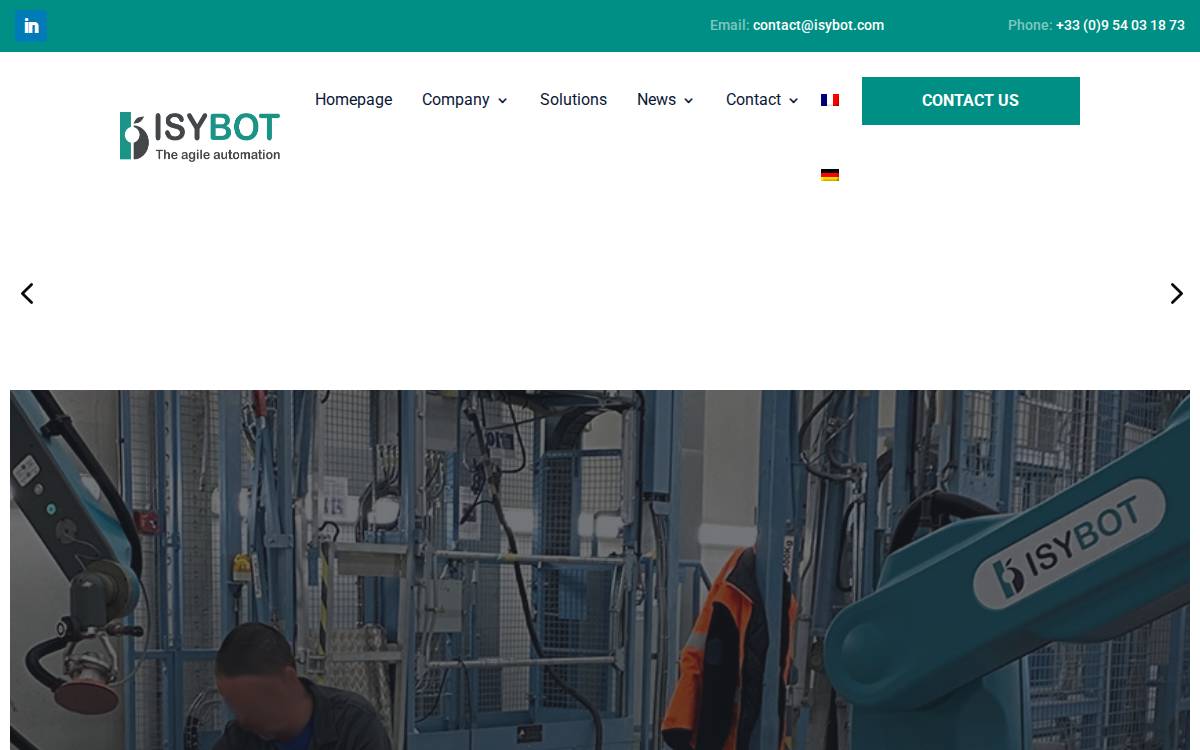 Isybot website preview