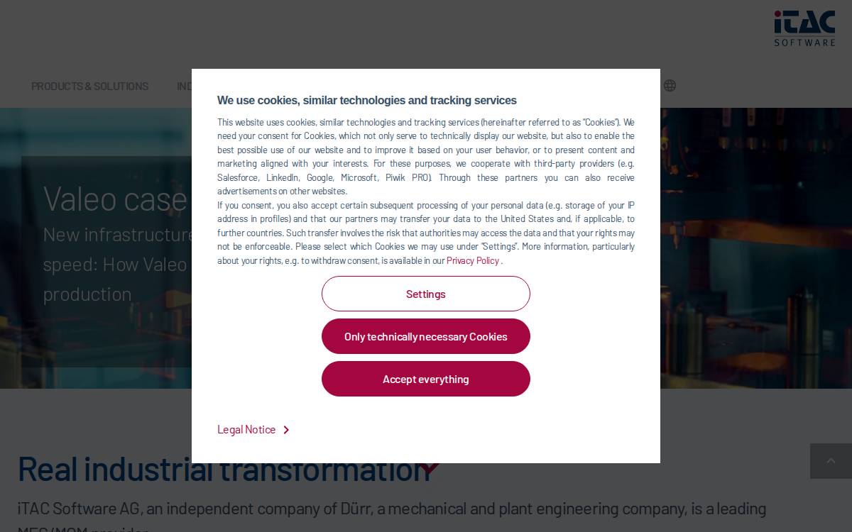 Itacsoftware website preview