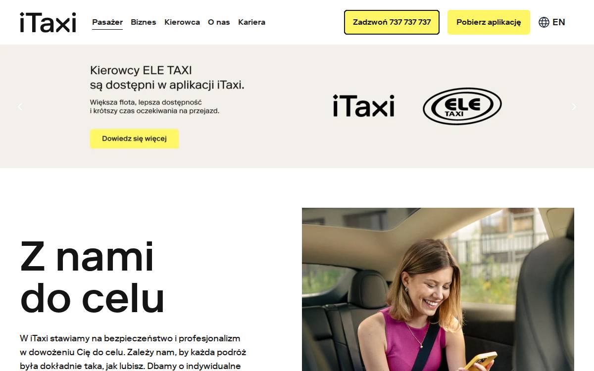iTaxi website preview