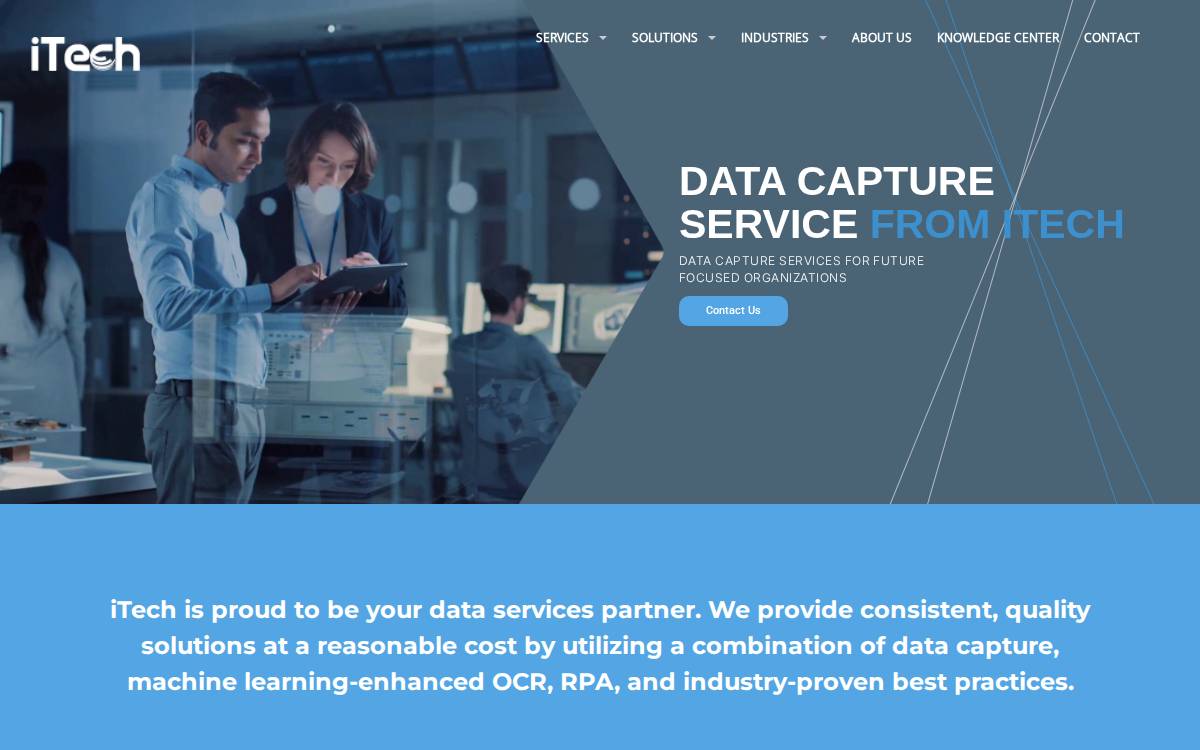 Itechdata website preview