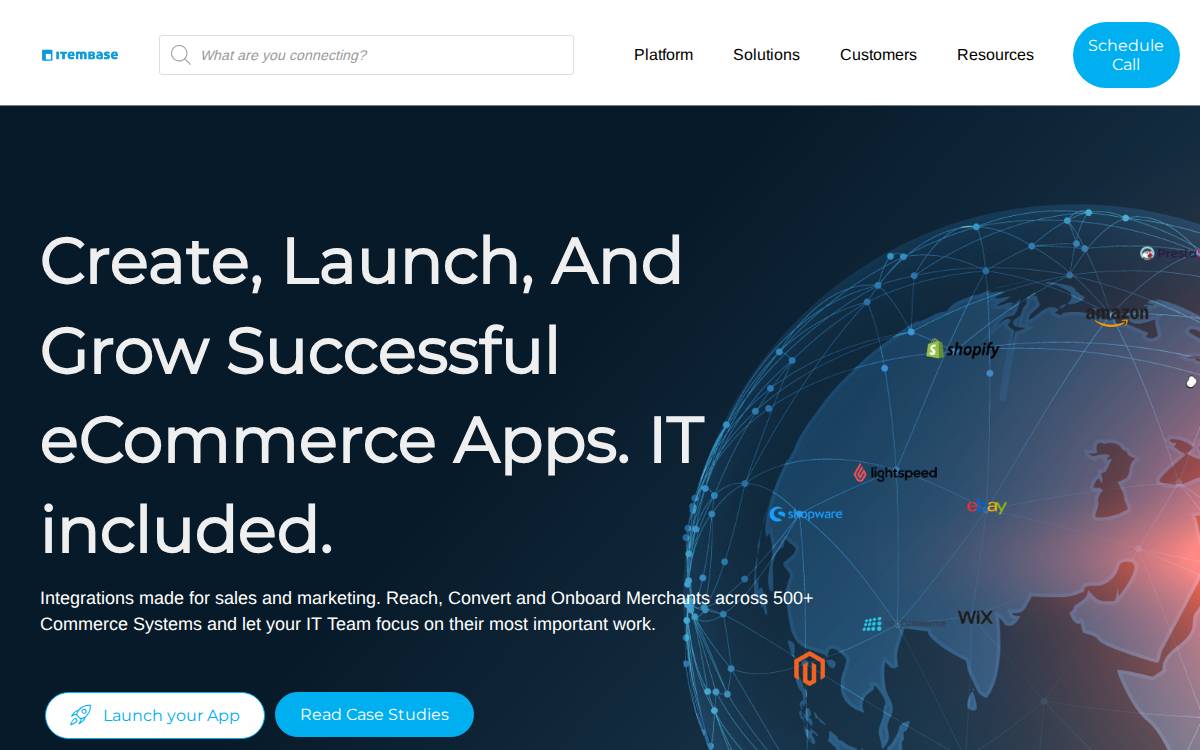 Itembase website preview