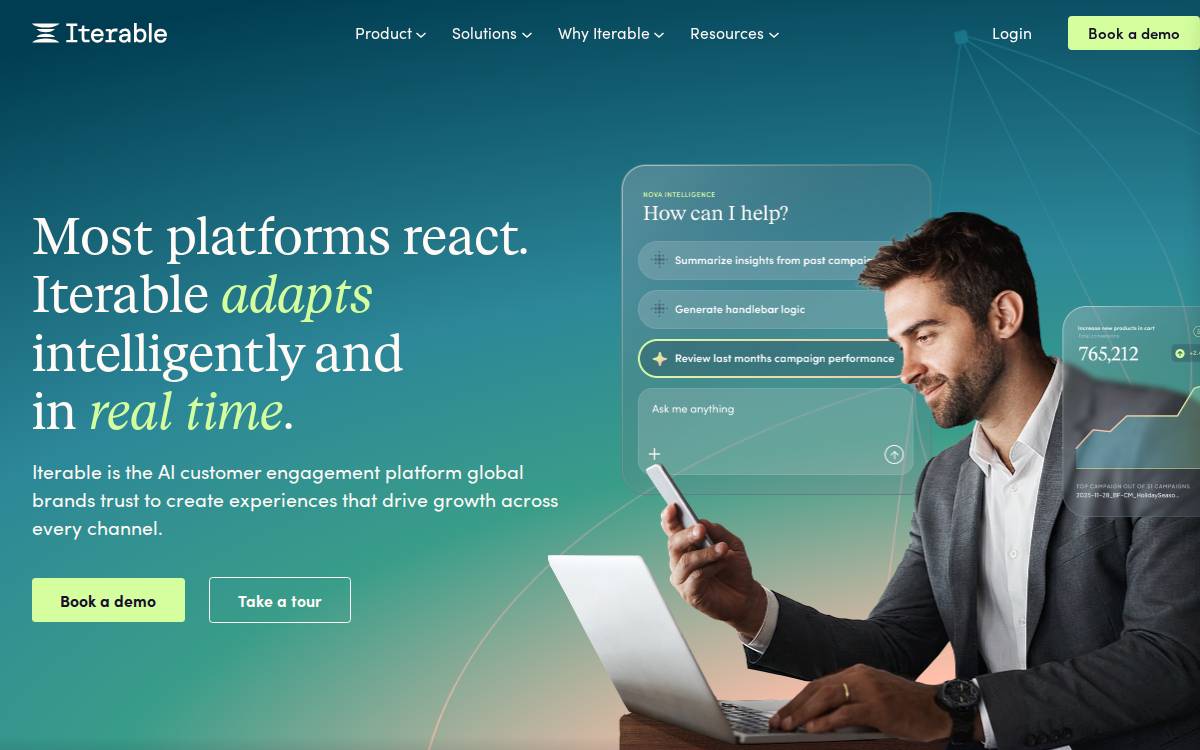Iterable website preview