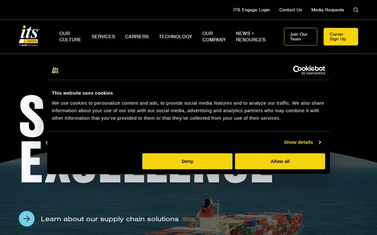 Its4Logistics website preview