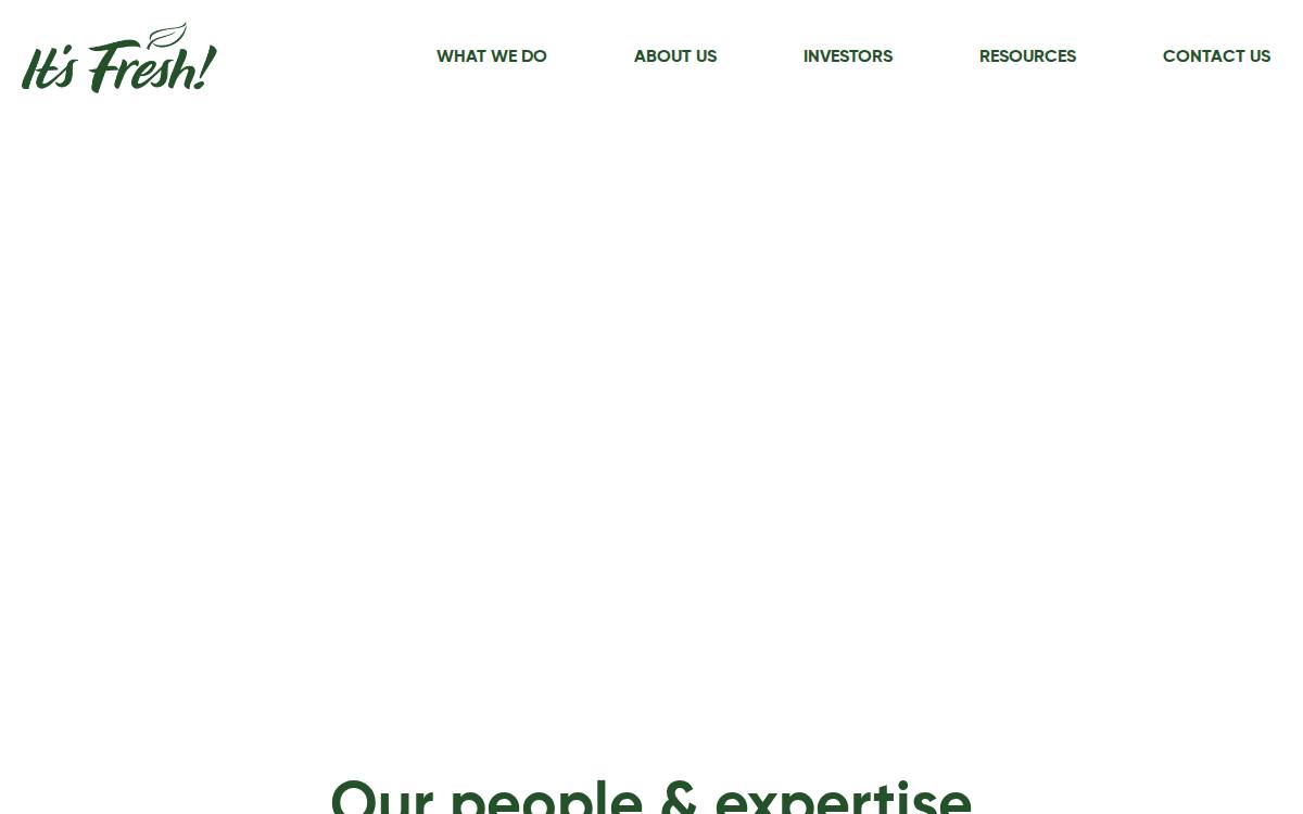 Itsfresh website preview