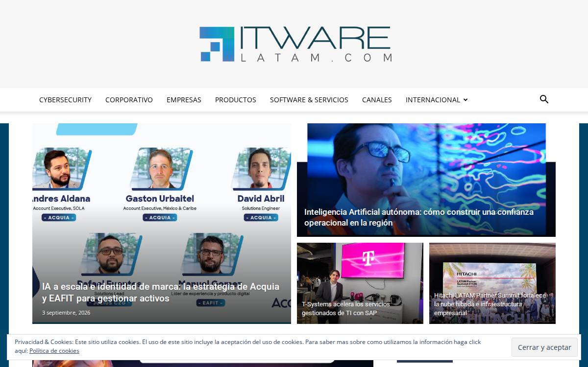 ITWare Latam website preview