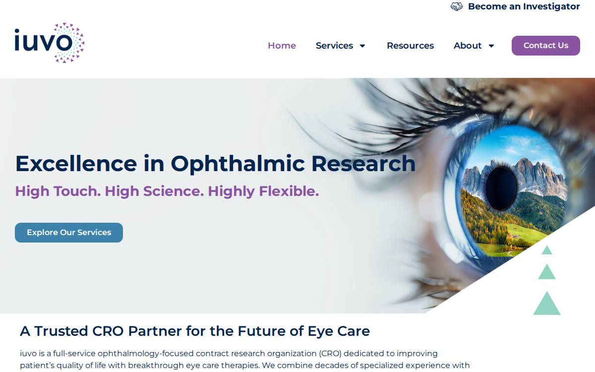 Iuvobioscience website preview