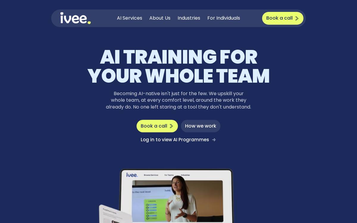 ivee website preview