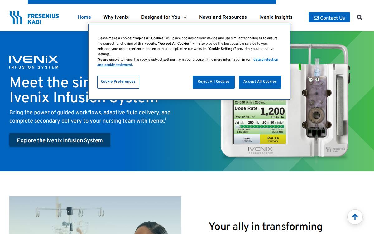 Ivenix website preview