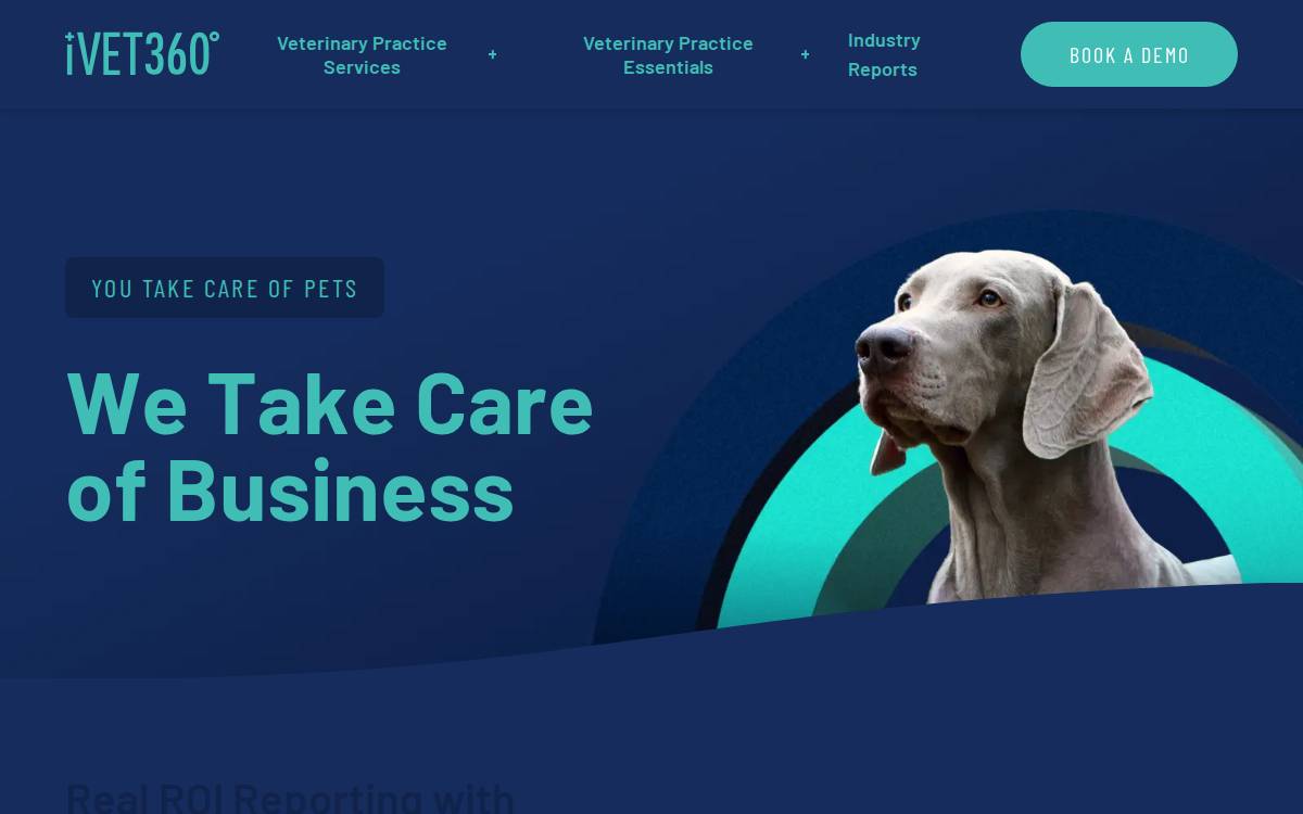 iVET360 website preview