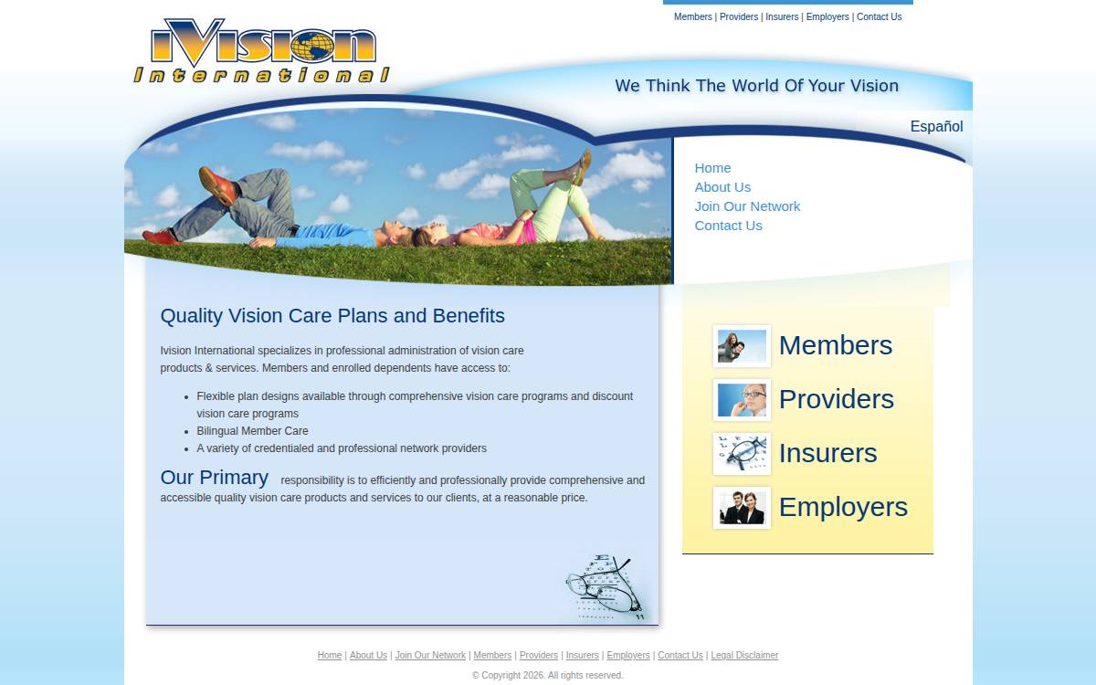 Ivisionintl website preview