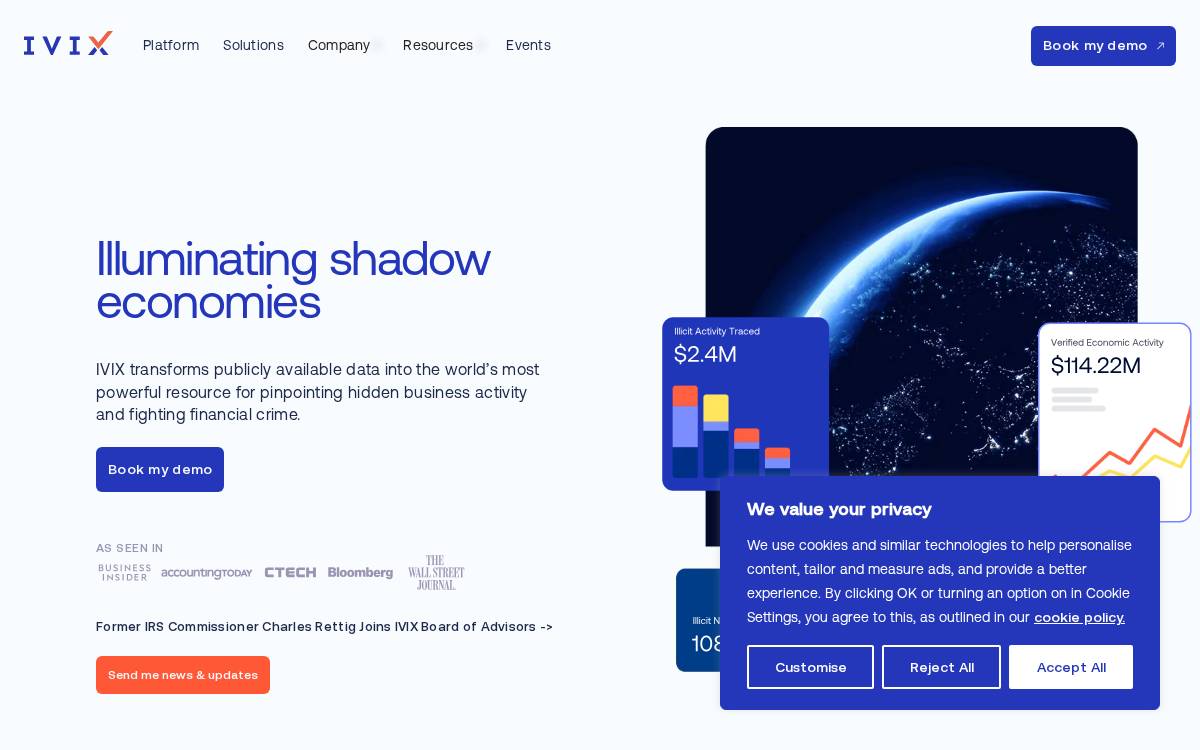 Ivix website preview
