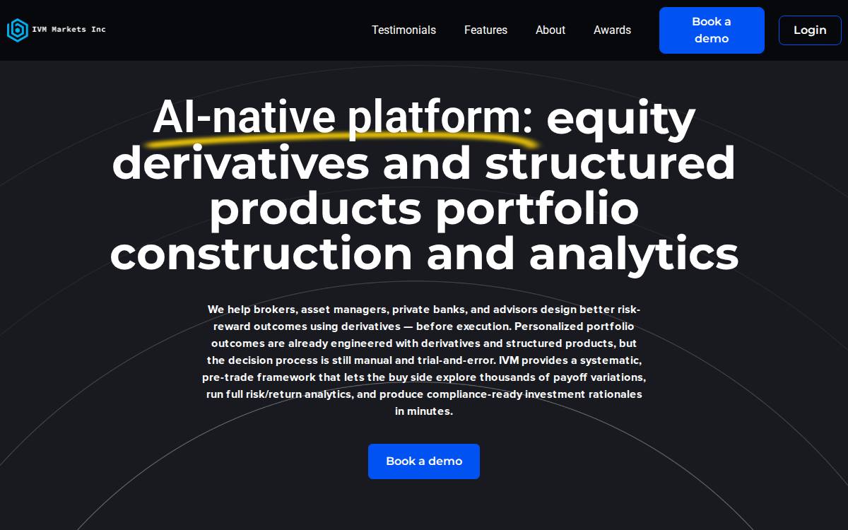 IVM Markets website preview