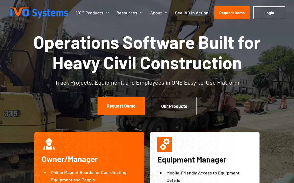 IVO Systems website preview