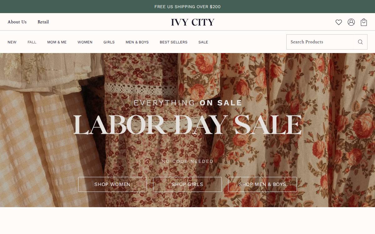 Ivy City Co website preview