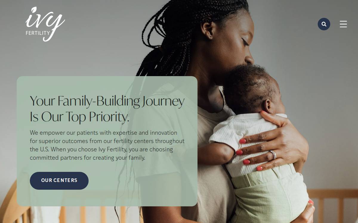 Ivy Fertility website preview