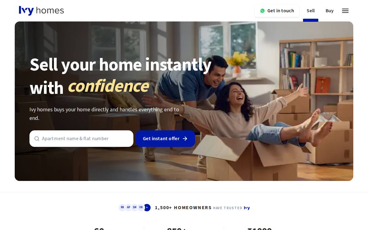 Ivy Homes website preview