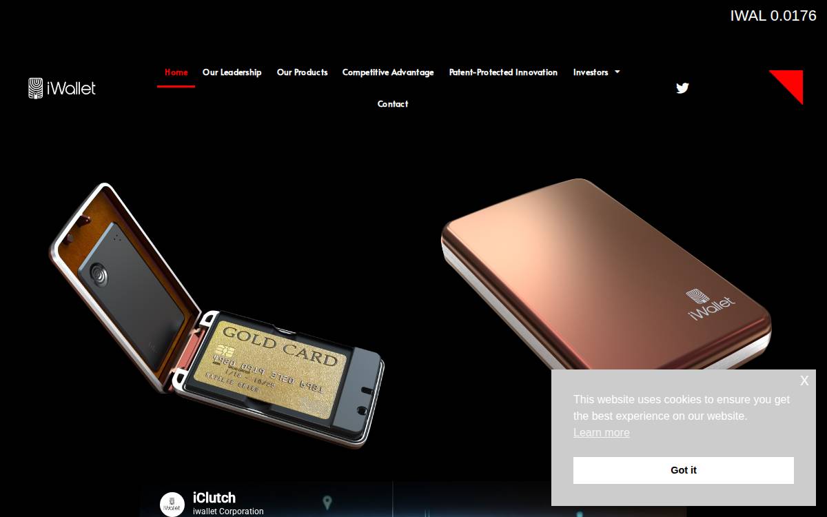 iWallet website preview