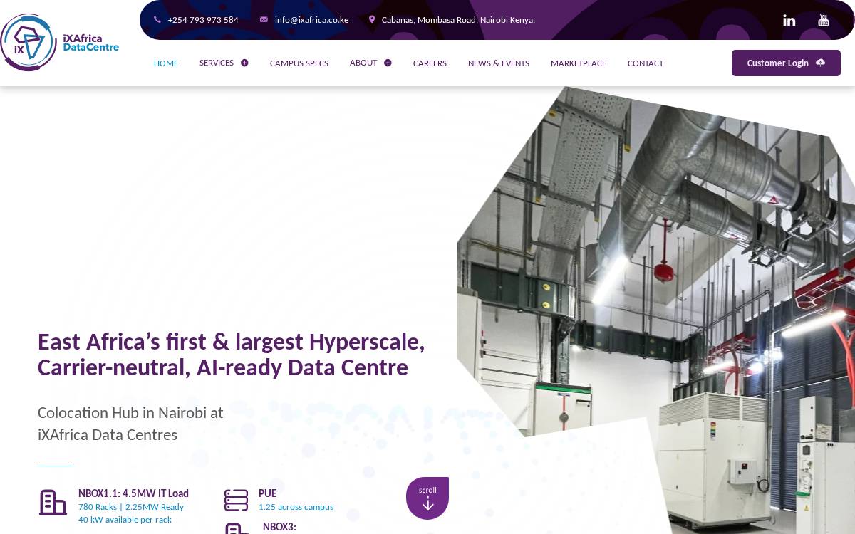 IXAfrica website preview